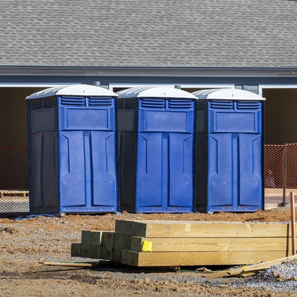 is there a specific order in which to place multiple porta potties in New Lebanon OH